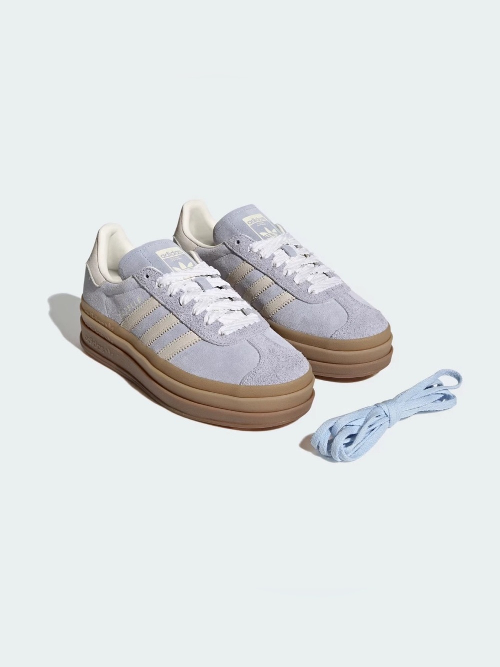 Adidas Women's GAZELLE BOLD 'Crystal Sky Chalk Pearl' Shoes IH4210